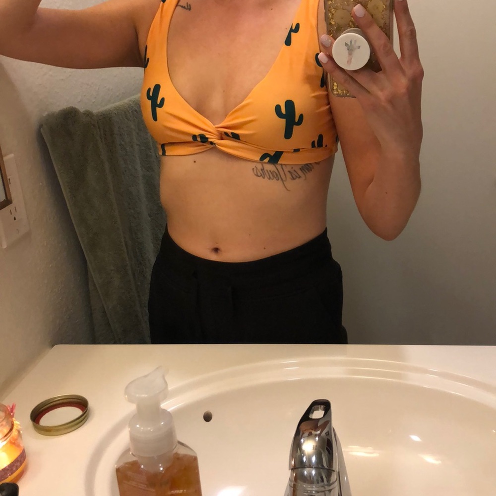 3 for $12 Cactus Print Bikini Top